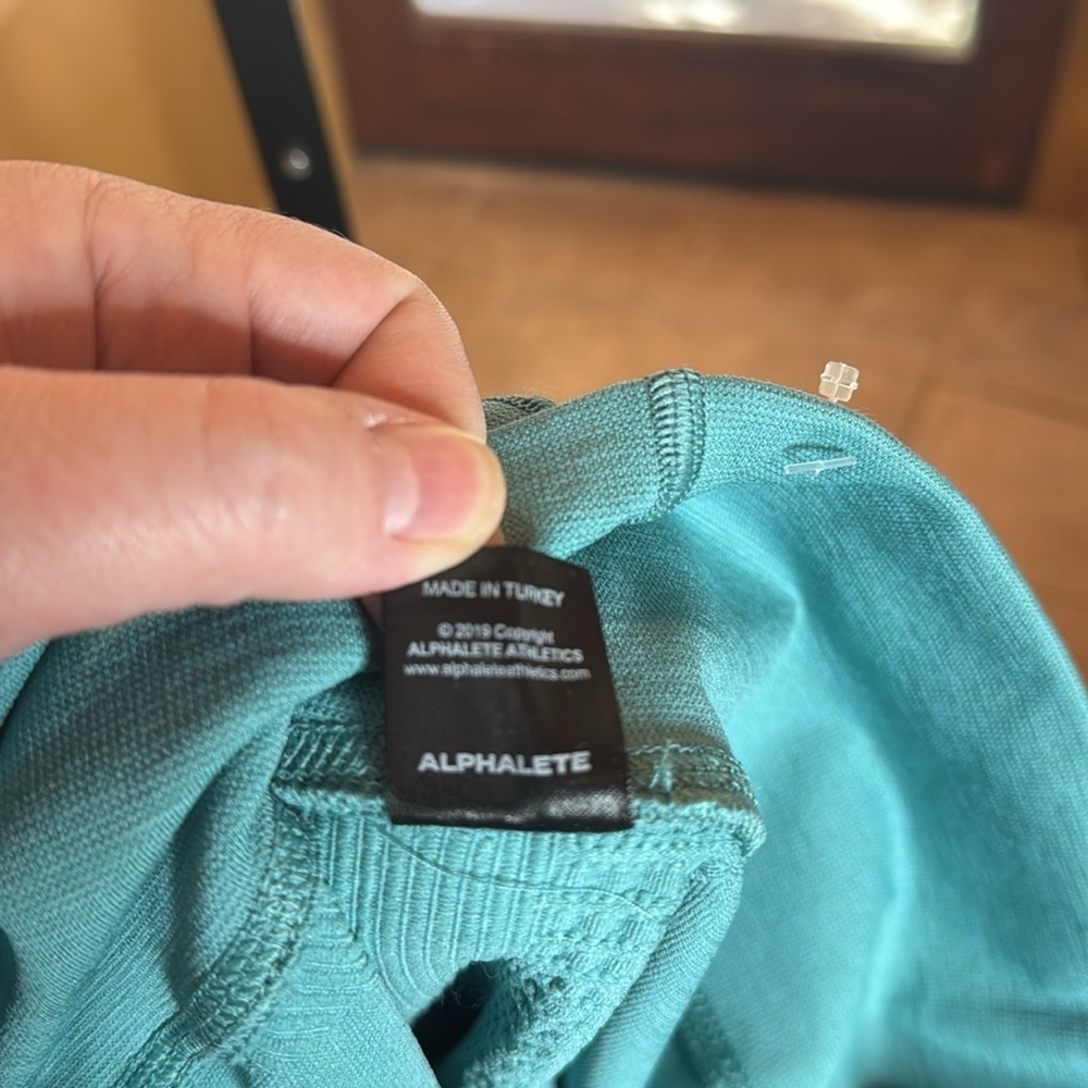 Alphalete Halo Leggings Vivid Teal Blue Womens Size Large - Picture 14 of 14